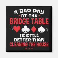 A Bad Day at the Bridge Table Funny Card Game