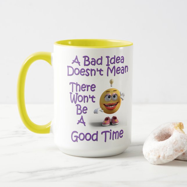 A Bad Idea Giant Coffee Mug (With Donut)
