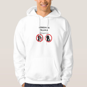 A Baddie Is Talking Listen And Learn Meme - Ironic Hoodie