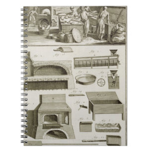 A bakery and baking equipment, from the 'Encyclope Spiral Notebook