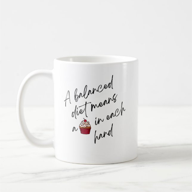 A BALANCED DIET COFFEE MUG (Left)