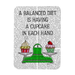 A Balanced Diet Illustration Magnet