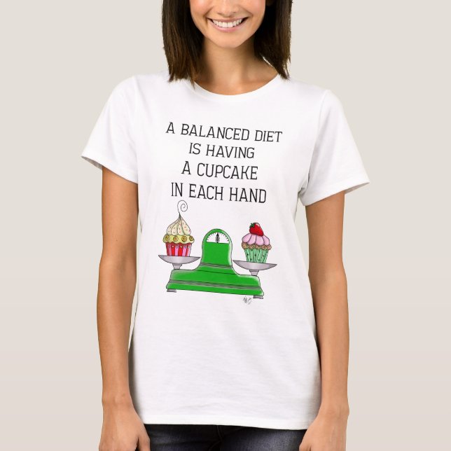 A Balanced Diet Illustration T-Shirt (Front)
