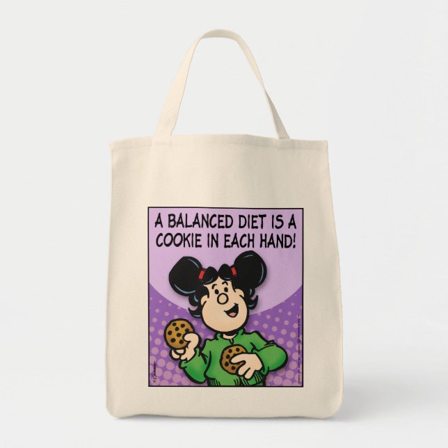 A Balanced Diet Tote Bag (Front)