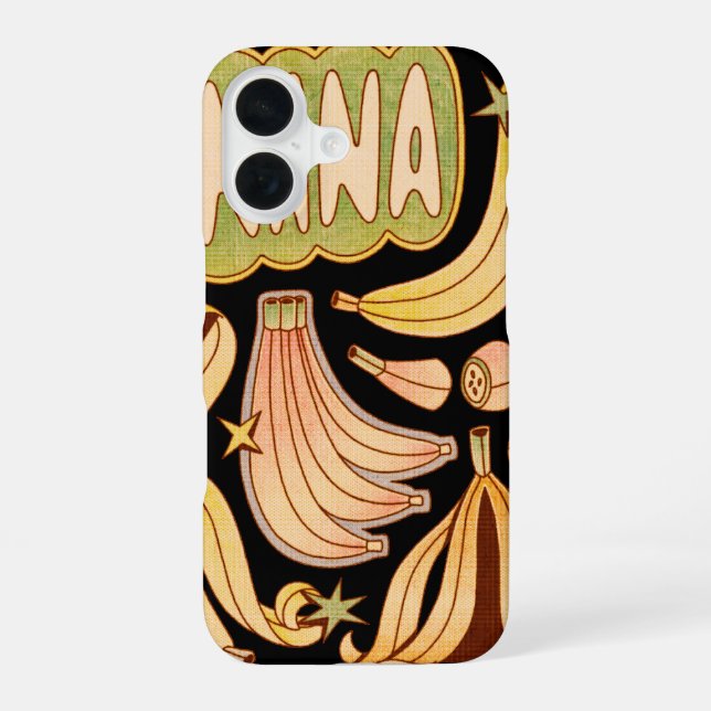 A Banana / Illustration of Banana  iPhone 16 Case (Back)