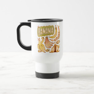 A Banana / Illustration of Banana Travel Mug