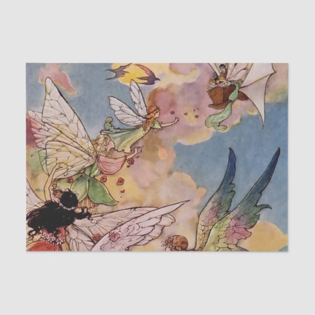 “A Band of Fairies” by Florence Anderson Tissue Paper (Front)