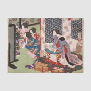 A Banquet at the Koshida Palace by Yoshitoshi Tissue Paper