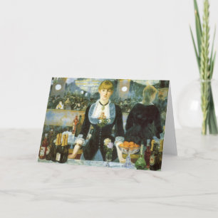 A Bar at the Folies Bergere by Edouard Manet Card