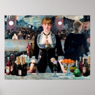 A Bar at the Folies-Bergère by Édouard Manet Poster