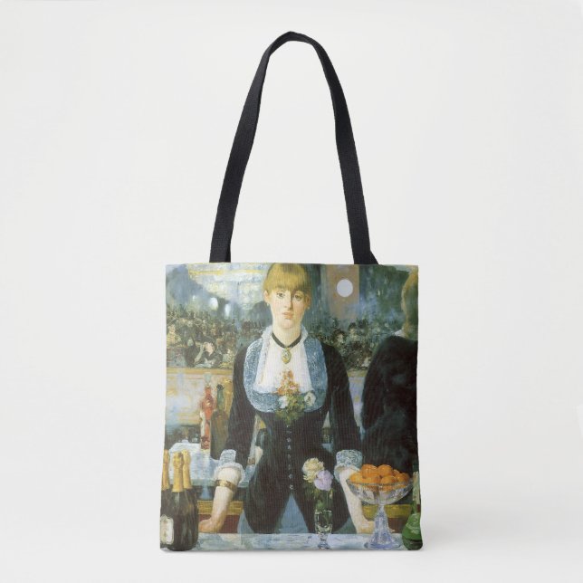 A Bar at the Folies Bergere by Edouard Manet Tote Bag (Front)