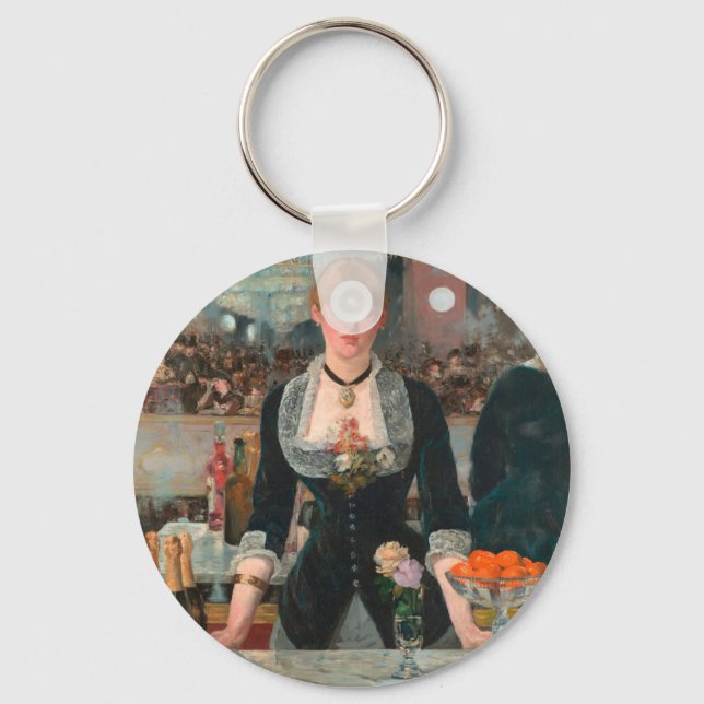 A Bar at the Folies-Bergère Edouard Manet Key Ring (Front)