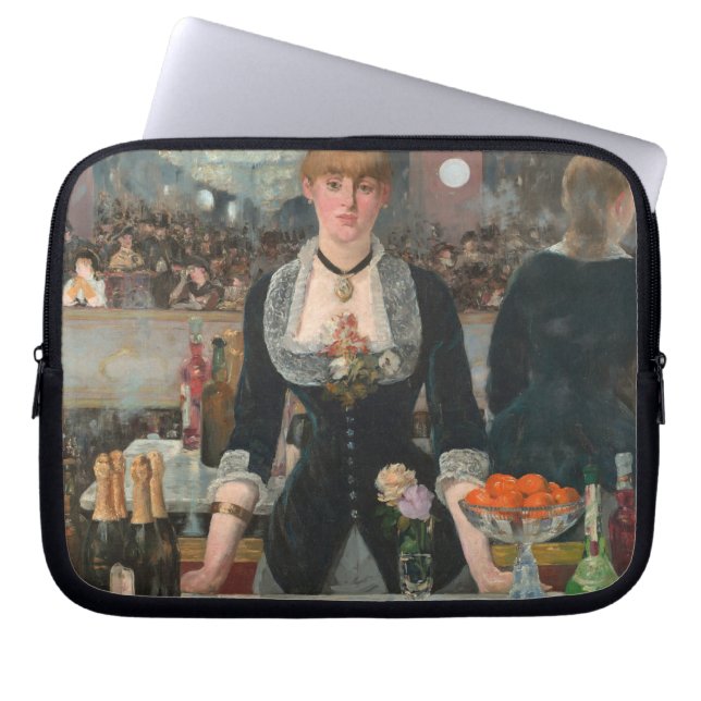 A Bar at the Folies-Bergère Edouard Manet Laptop Sleeve (Front)