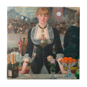 A Bar at the Folies-Bergère Edouard Manet Tile