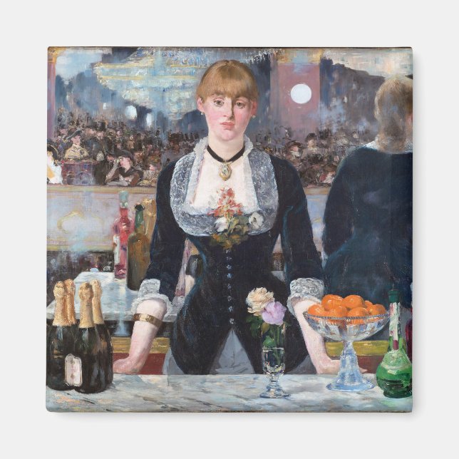 A Bar at the Folies-Bergere, Manet Magnet (Front)