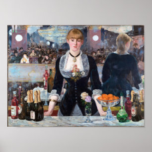 A Bar at the Folies-Bergere, Manet Poster