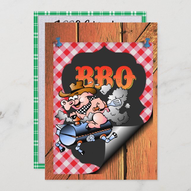 A Barbecue Celebration Invitation (Front/Back)