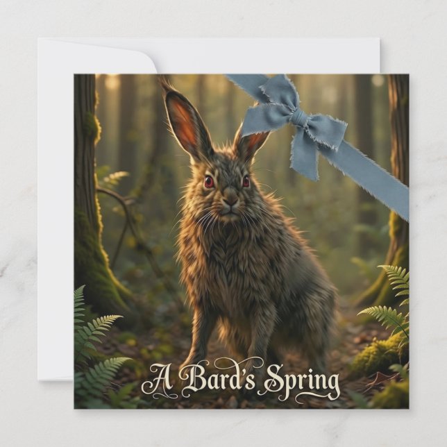 A Bard's Spring Card (Front)