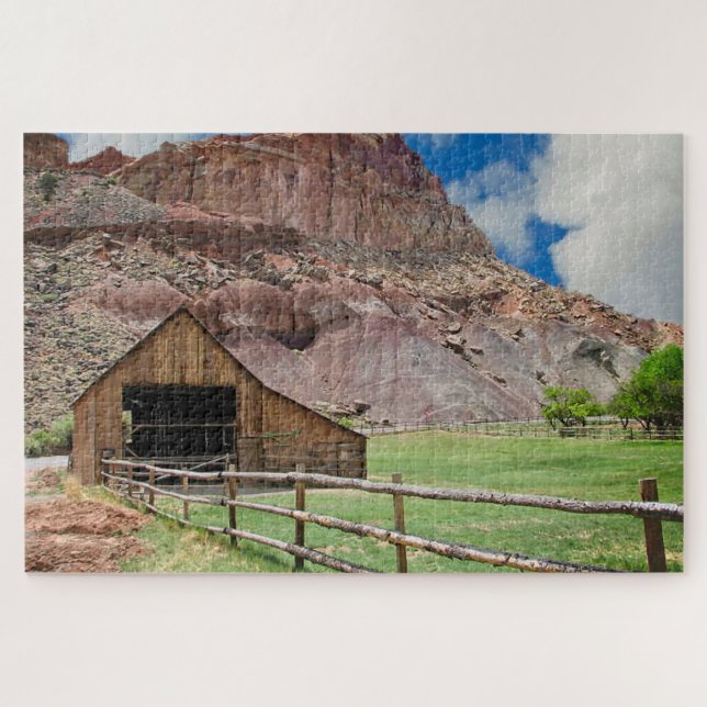 A Barn at Capitol Reef Jigsaw Puzzle (Horizontal)