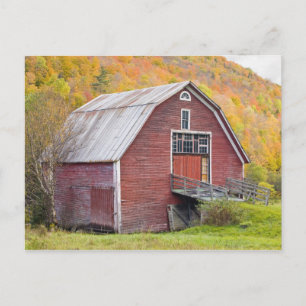 A barn in Vermont's Green Mountains. Hancock, 2 Postcard