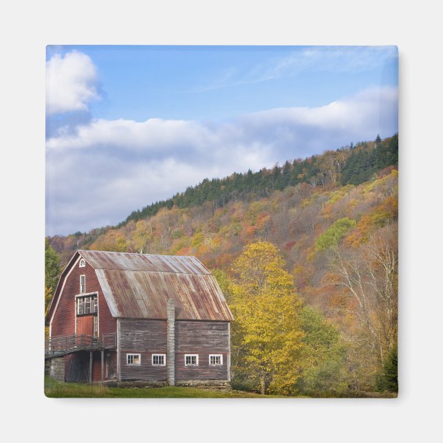 A barn in Vermont's Green Mountains. Hancock, 3 Magnet (Front)