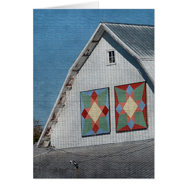 A Barn With Two Quilts (Front)