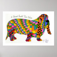 A Basset Hounds' True Colours, Basset Hound Poster