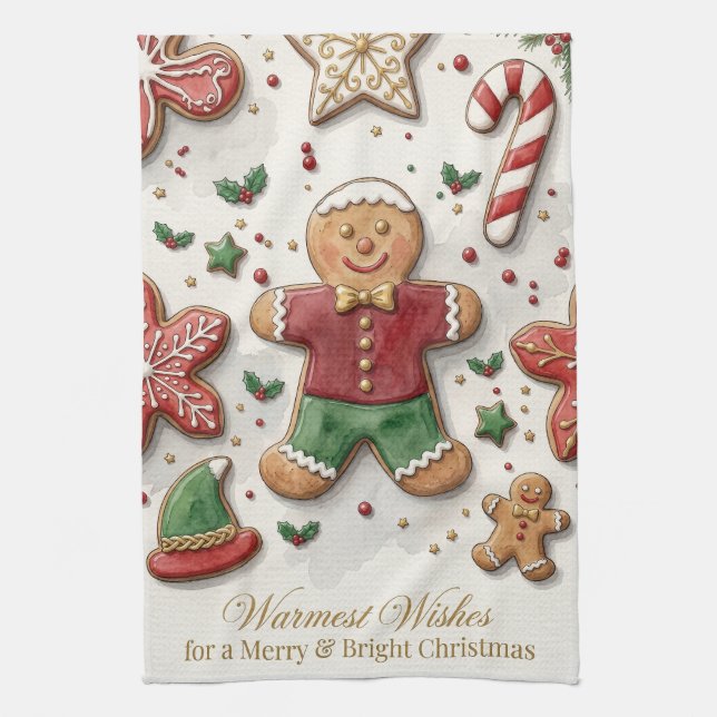 A Batch of Holiday Cheer Tea Towel (Vertical)