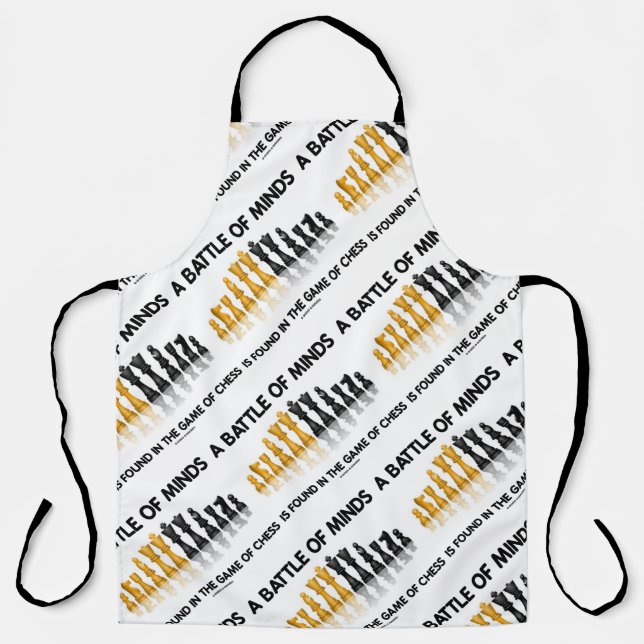 A Battle Of Minds Is Found In The Game Of Chess Apron (Front)