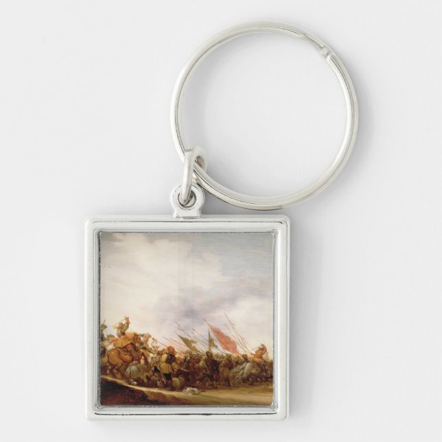 A Battle Scene, 1653 Key Ring (Front)