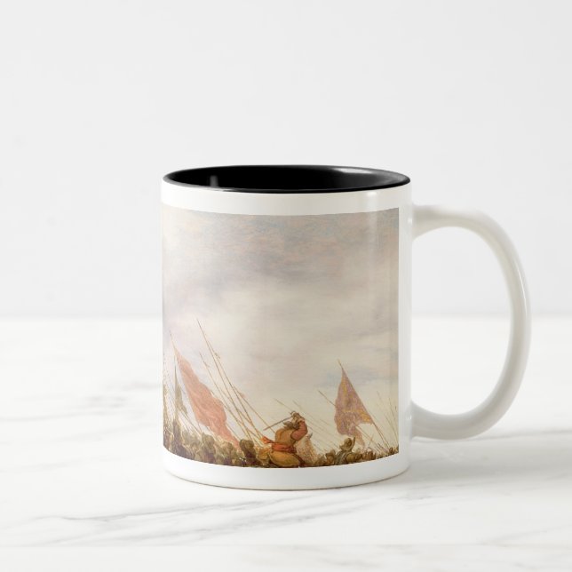 A Battle Scene, 1653 Two-Tone Coffee Mug (Right)
