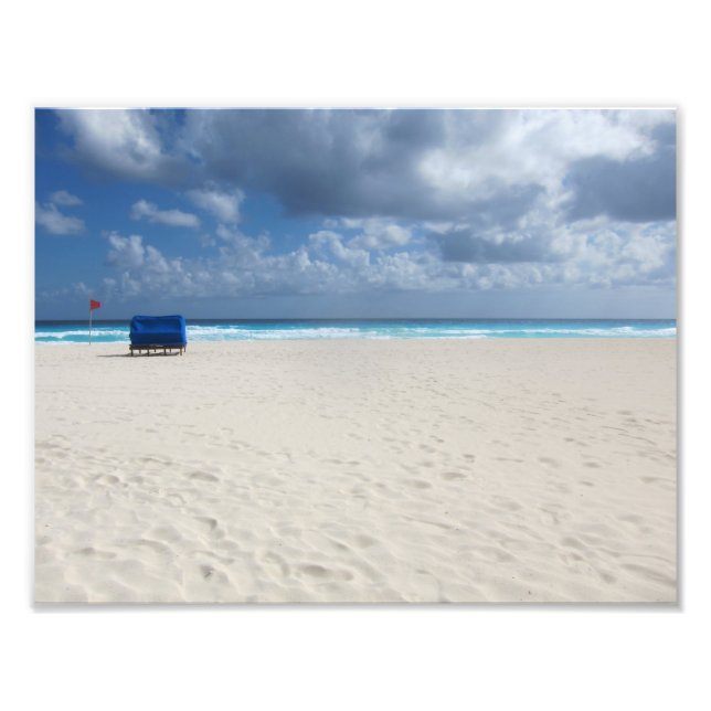A Beach Chair Awaits Photo Print (Front)