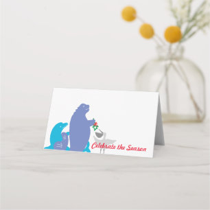A Beach Christmas Place Card