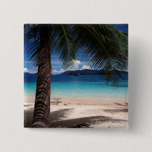 A Beach On Koh Wai Island In Thailand 15 Cm Square Badge