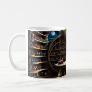 A bear and his magic study coffee mug