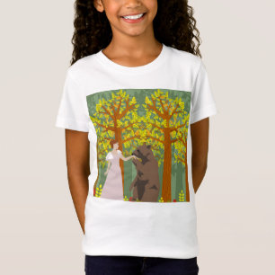 A bear and princess dancing in the woods T-Shirt