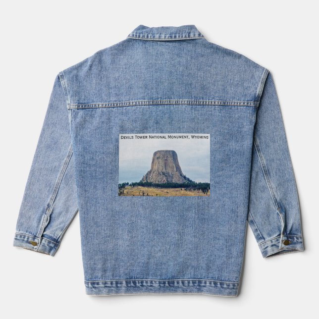 A Bear's Home Denim Jacket (Back)