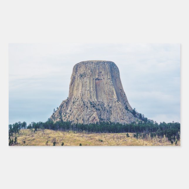 A Bear's Home Rectangular Sticker (Front)