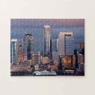A beautiful and dramatic sunset seen from West Jigsaw Puzzle