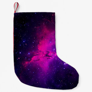 A beautiful, bright space nebula. background,abstr small christmas stocking