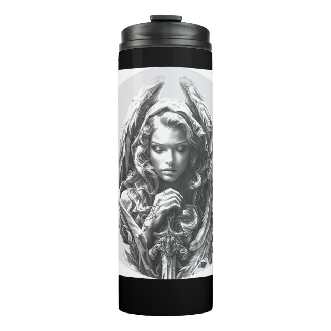 A beautiful custom thermal bottle (Front)