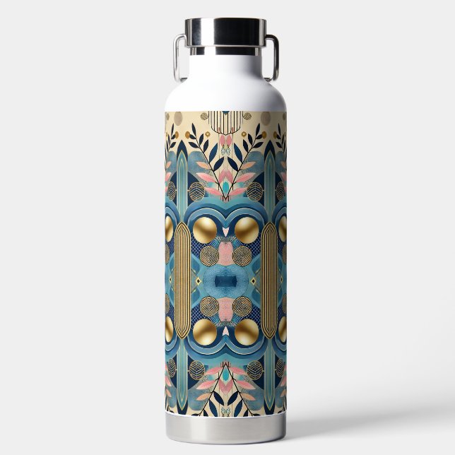 A beautiful design with customisation water bottle (Front)
