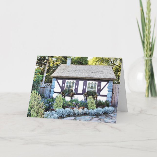 A beautiful English Cottage - Blank Card (Front)