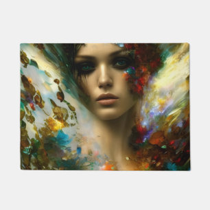 A beautiful fantasy woman doormat