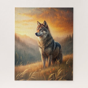 A Beautiful Forest Wolf Jigsaw Puzzle
