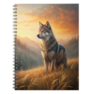 A Beautiful Forest Wolf Notebook