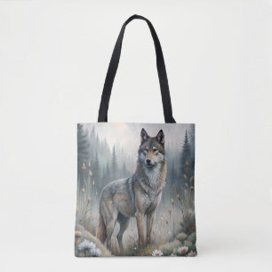 A Beautiful Forest Wolf Tote Bag