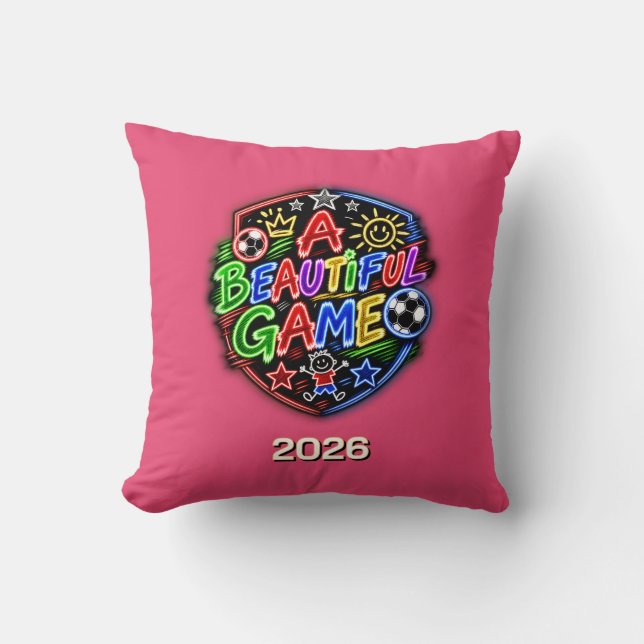 A Beautiful Game Kids Cushion (Front)