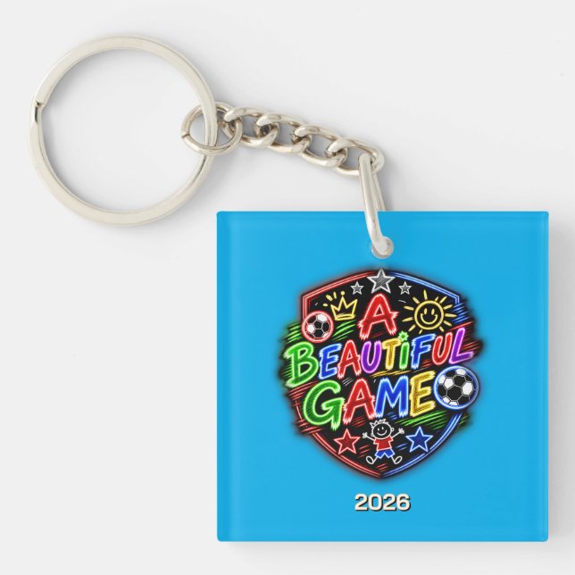 A Beautiful Game Kids Key Ring (Front)