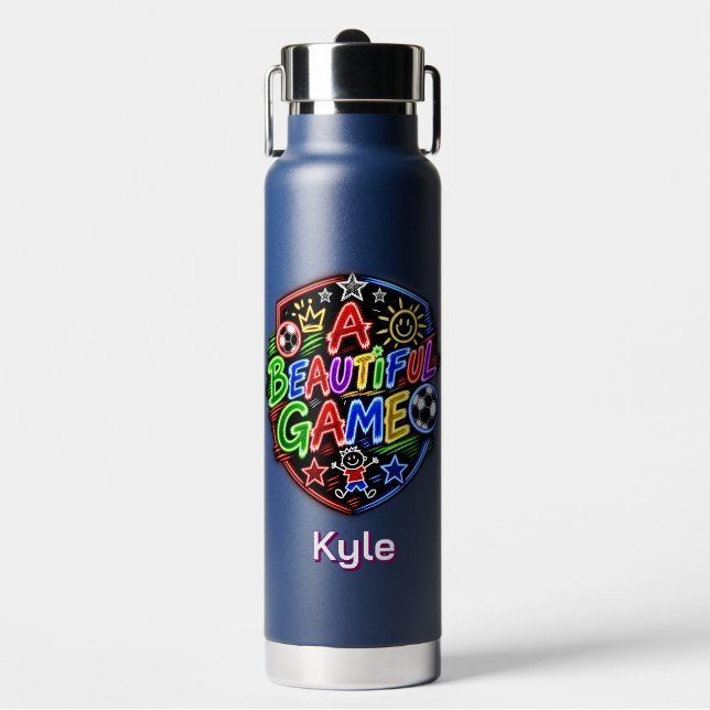 A Beautiful Game Kids Water Bottle (Front)